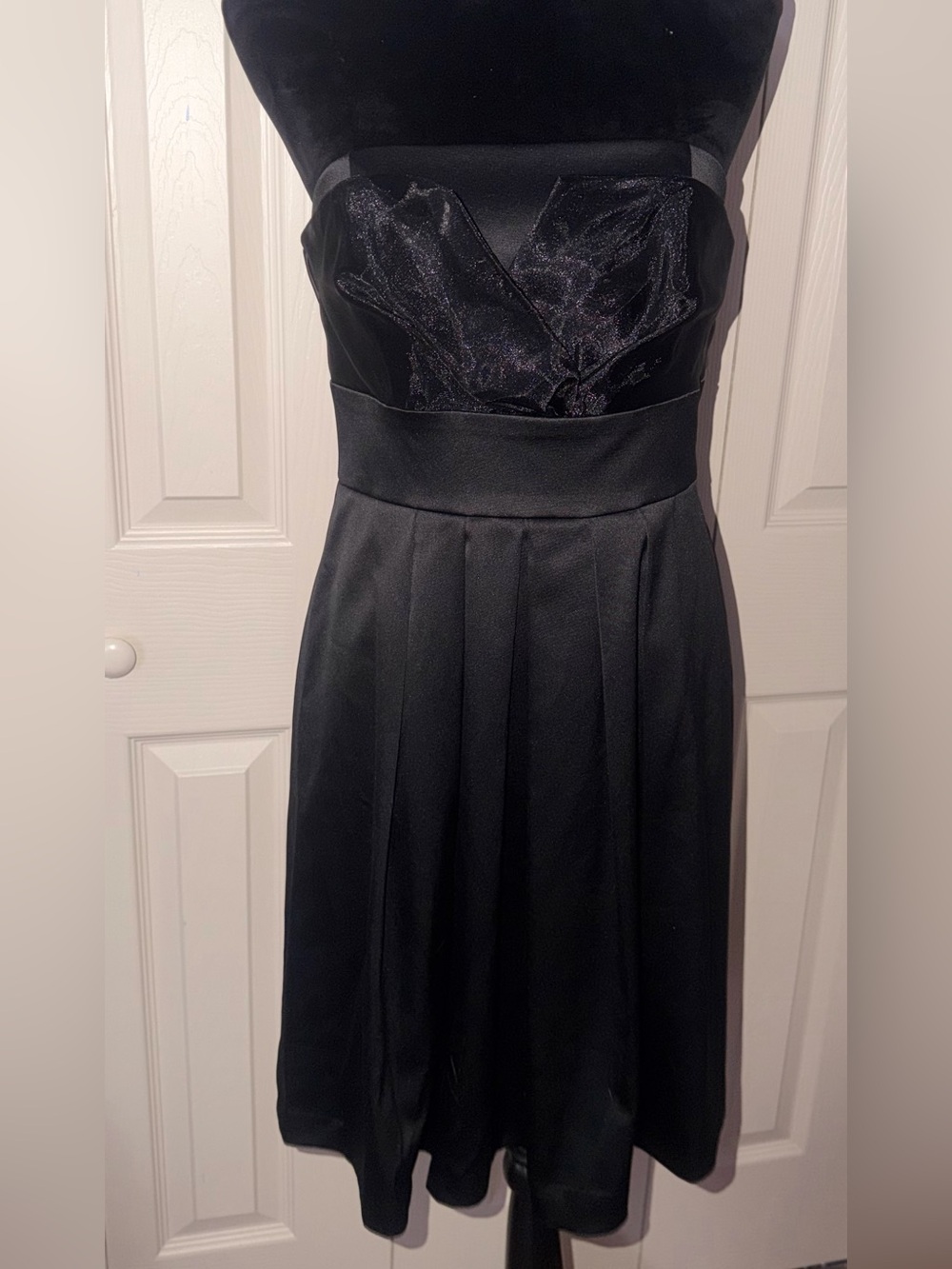 White House Black Market Black Strapless Cocktail Dress